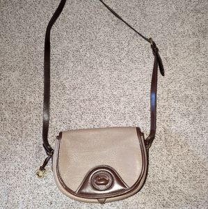 Vintage Dooney & Bourke Calvary Trooper Messenger Leather Shoulder Crossbody Bag